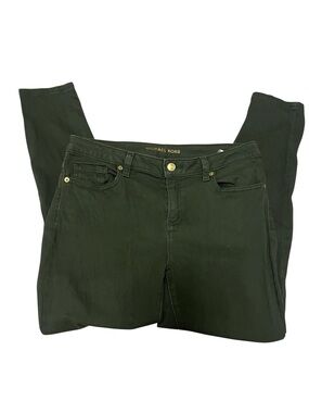 Michael Kors Izzy Skinny Forest Olive Green Skinny Jeans